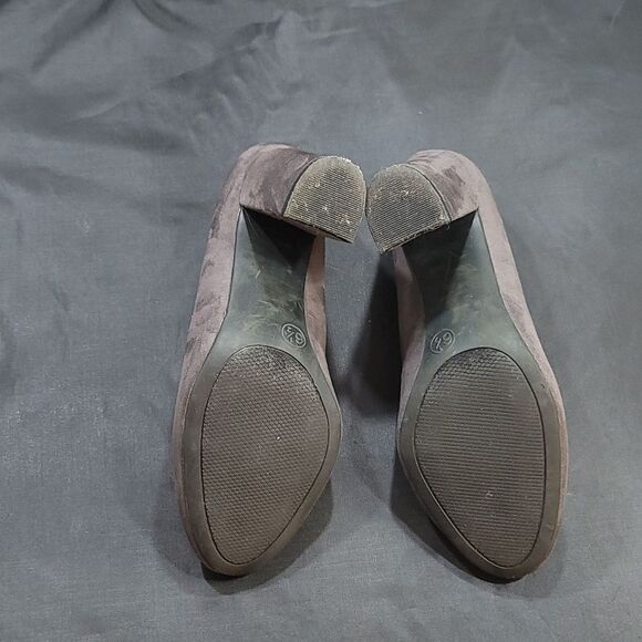 A.NEW DAY ELLORI CHUNKY HEEL PLATFORM SUEDE PUMP - Picture 15 of 16